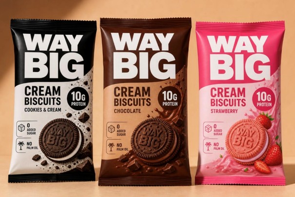 Way Big Cream Biscuits - Cookies & Cream, Chocolate, Strawberry